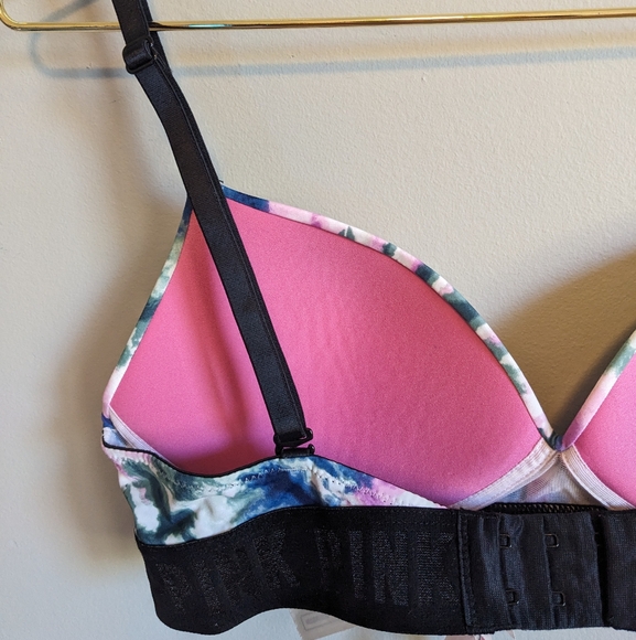 Victoria's Secret PINK Tie Dye Wireless Wear Everywhere Push Up Bra, size 34B - Picture 3 of 6